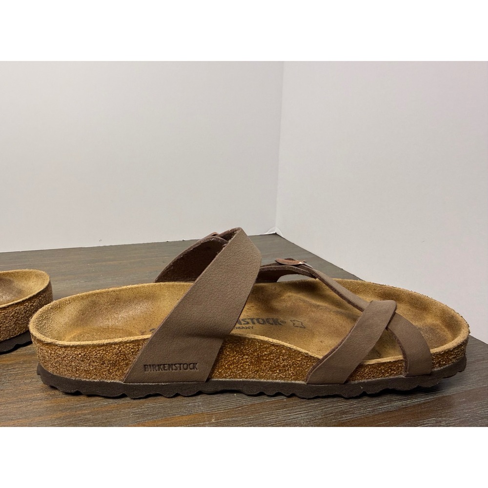 Birkenstock Mayari Mocha Brown Toe Loop Sandals EU 39 Women's 8-8.5 - Picture 5 of 10
